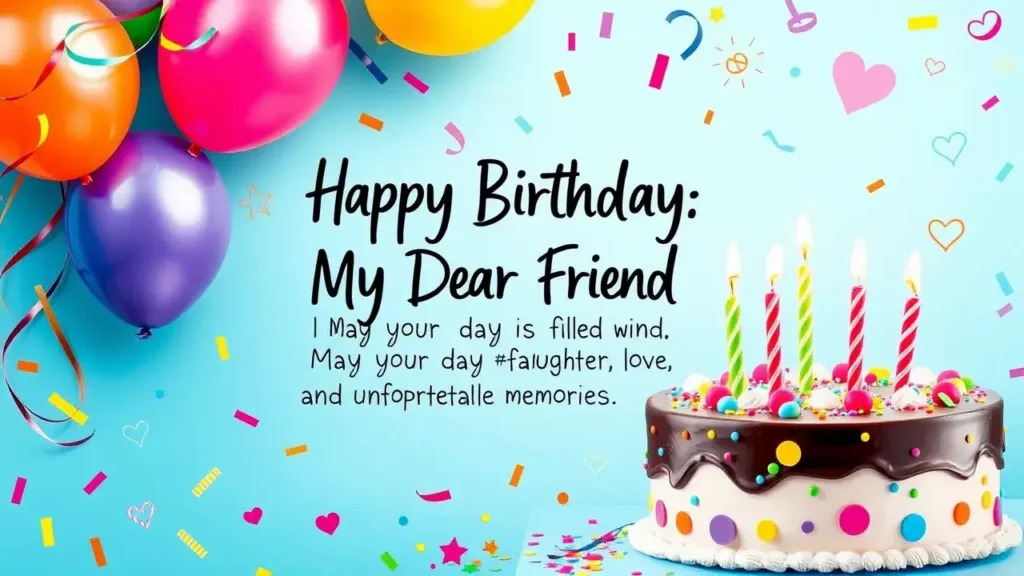 135 Unique Happy Birthday Wishes for Friend