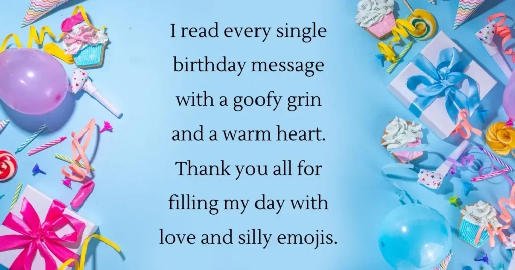 50+ Thank You to Birthday Wishes on Facebook – Creative Reply Ideas
