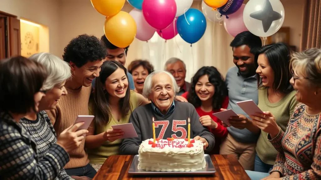 50+ Unique 75th Birthday Wishes for Family, Friends & Loved Ones
