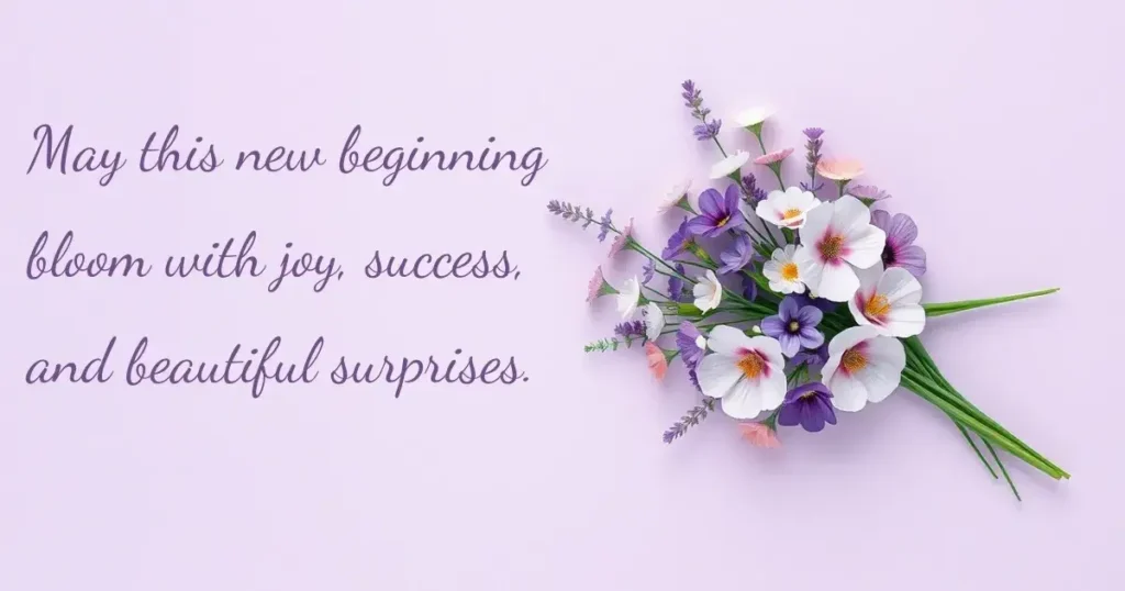 Best Wishes for New Beginning to Uplift Loved Ones with Positivity