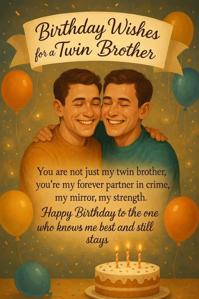 Birthday Messages Celebrating the Twin Bond