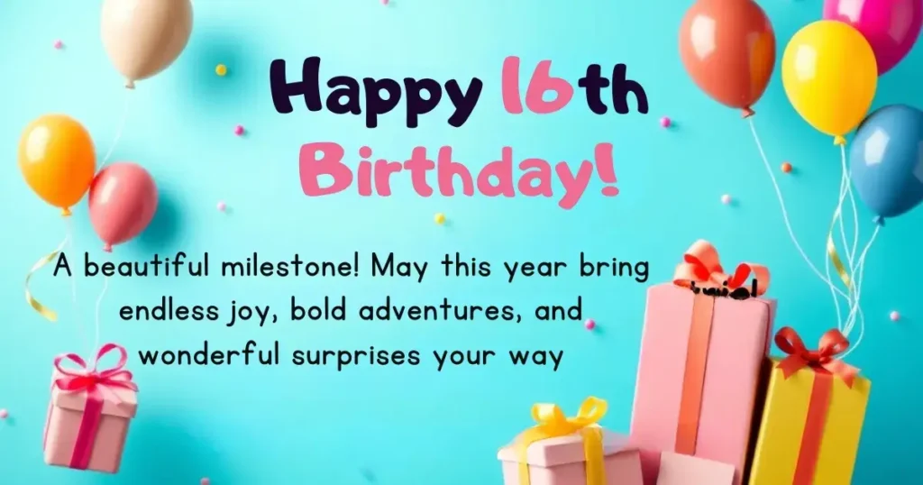 Sass & Sparkle Sweet 16 Birthday Wishes for Nieces