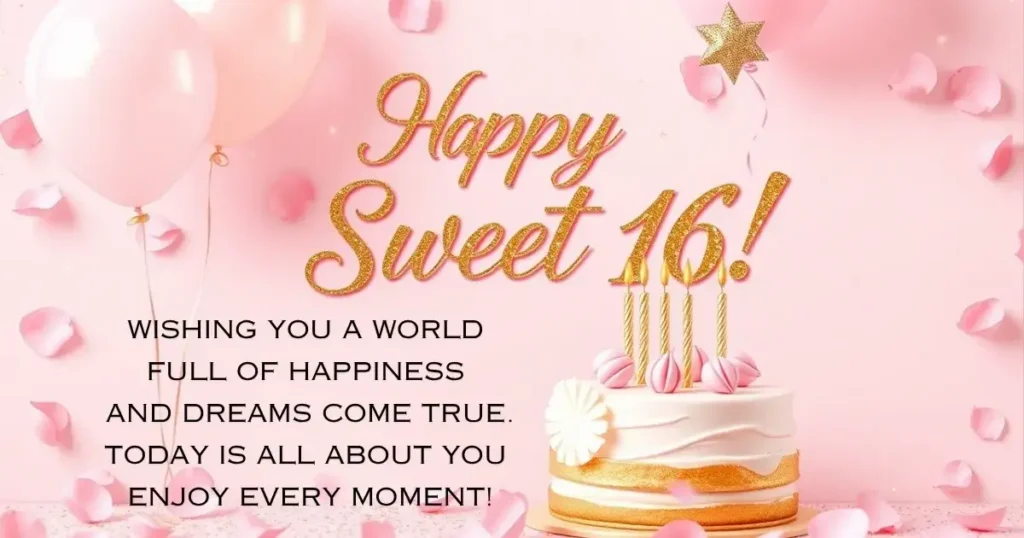 Sentimental Sweet 16 Birthday Wishes for Daughters