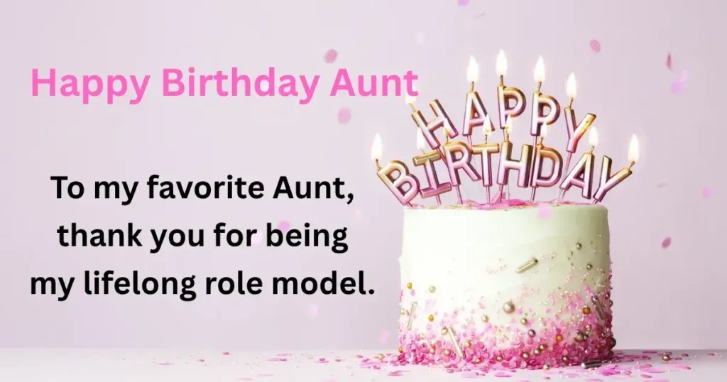 Sweet Birthday Wishes For Aunt From Niece