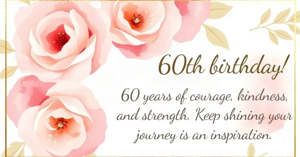 💞 Heartfelt 60th Birthday Wishes for a Family Member