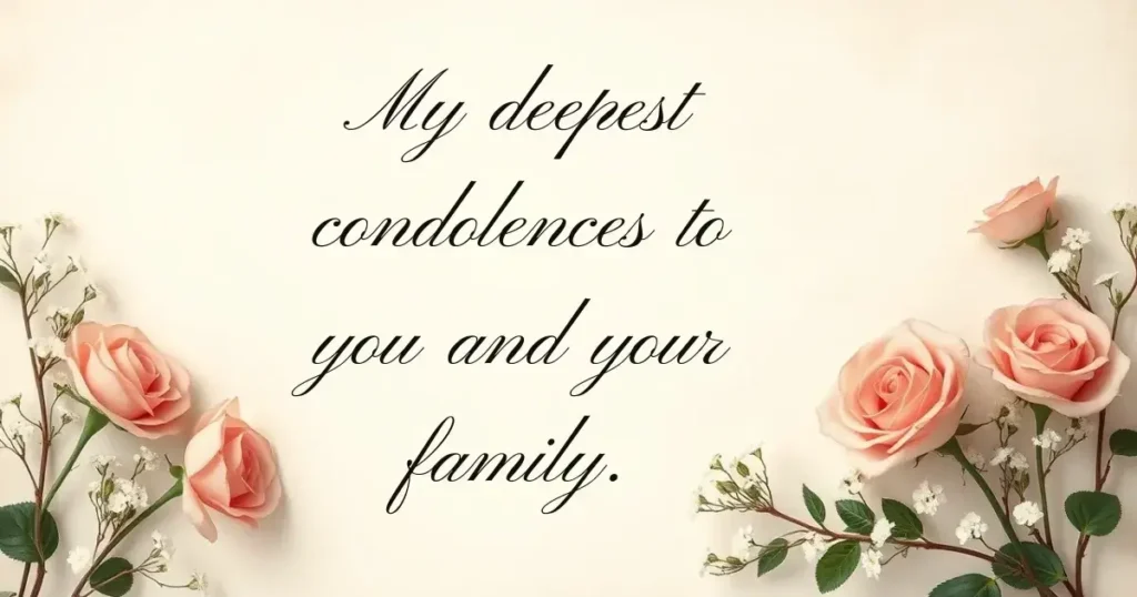 📁 Short Condolence Messages for Professional Settings