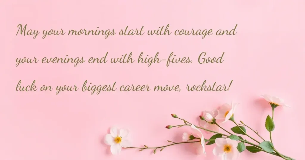 For the One Starting a Fresh Journey in Career